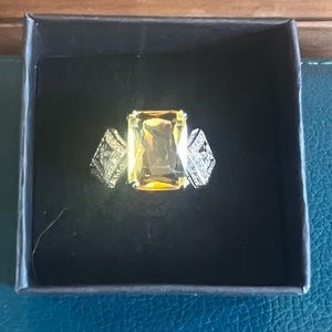5 Carat Canary CZ SS .925
